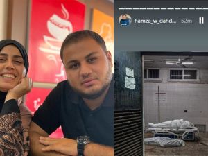 Hamza Al Dahdouh with his mother, they were both killed in Israeli attacks in Gaza. (Instagram) Hamza Al Dahdouh