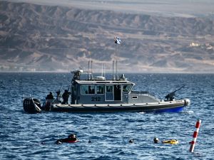 زورق اسرائيلي قبالة مدينة إيلات