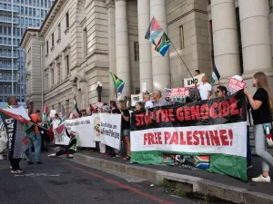 تجمع مؤيد للقضية الفلسطينية في أوروبا