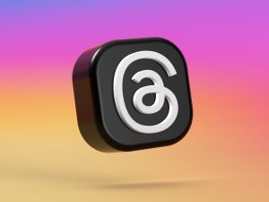 Threads, an Instagram app floating logo 