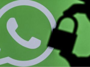شعار واتساب وظل ليد تحمل قفل