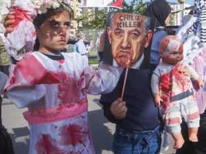 اسفرت المذبحة المستمرة الى اليوم لسقوط 28064 شهيدا و67611 مصابا  