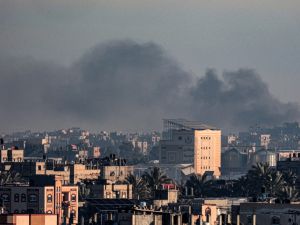 heavy airstrikes