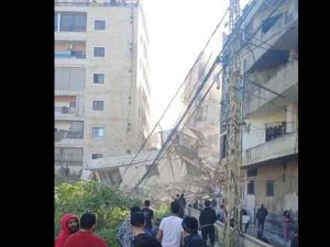 انهيار مبنى في الشويفات