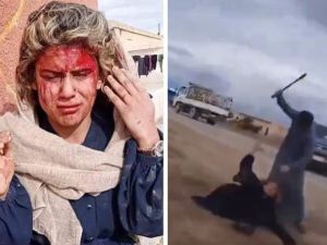 Video of men brutally beating woman in Syria goes viral