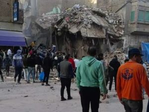 المبنى المنهار في الاسكندرية