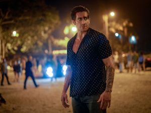 Conor McGregor enjoyed throwing Jake Gyllenhaal over a bar in their new movie 'Road House'. (Laura Radford/Prime Video)