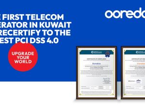 Ooredoo Kuwait leads the way as the first telecom provider to achieve recertification with the latest PCI DSS 4.0 security standards, pioneering new levels of data security.