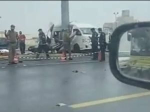 حادث باص جامعة ام القرى