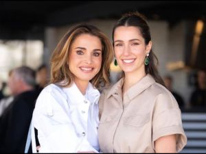 الملكة رانيا والأميرة رجوة