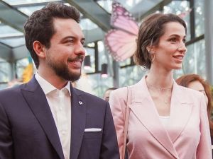 الأمير الحسين وزوجته الأميرة رجوة