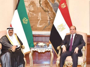 Amir of Kuwait and Egyptian President