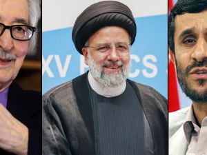 محمود أحمدي نجاد- إبراهيم رئيسي - أبو الحسن بني صدر