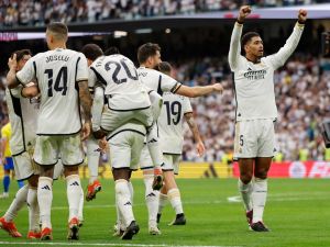 ريال مدريد يفوز باللقب (Photo by OSCAR DEL POZO / AFP)