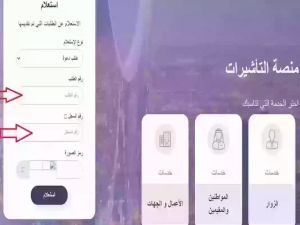 طلب تأشيرة زيارة عائلية