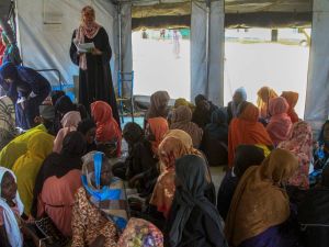 نازحات سودانيات