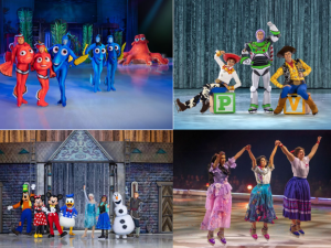 Disney On Ice presents "Let's Celebrate" offers the ultimate journey down memory lane with Mickey Mouse, alongside beloved Disney favorites both classic and NEW!