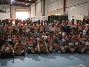 Emirates NBD organises community awareness event focusing on safe banking practices for labourers