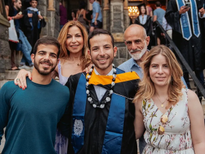 الأمير طلال بن محمد والأميرة غيداء في تخرج نجلهم البكر الأمير حسين من جامعة جورجتاون  2023