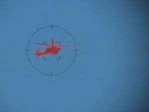 جانب من استهداف كتائب القسام لمروحية إسرائيلية من طراز" أباتشي"