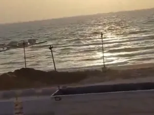 غرق الرصيف الأمريكي المؤقت عند شاطئ "نتساريم"