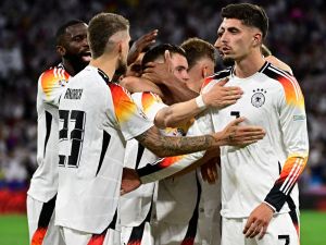 ألمانيا تفتتح يورو 2024 بانتصار كبير ومقنع (Photo by Tobias SCHWARZ / AFP)