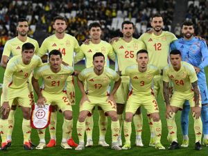 منتخب إسبانيا (Photo by Ben Stansall / AFP)