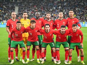 منتخب البرتغال (Photo by Jure Makovec / AFP)