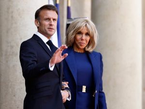 France's first lady Brigitte Macron