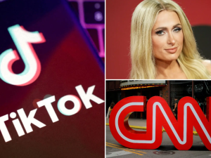 تيك توك - باريس هيلتون - شعار CNN تيك توك - باريس هيلتون - شعار CNN