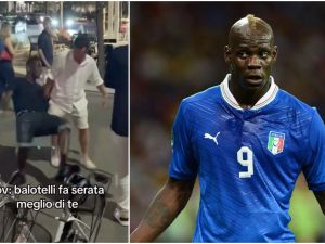 ماريو بالوتيلي مخمور في شوارع إيطاليا ماريو بالوتيلي مخمور في شوارع إيطاليا