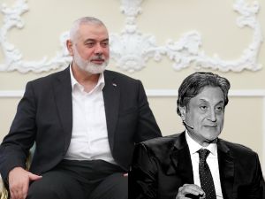 إسماعيل هنية - ميشيل حايك  إسماعيل هنية - ميشيل حايك