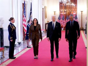 Harris, Biden and Obama