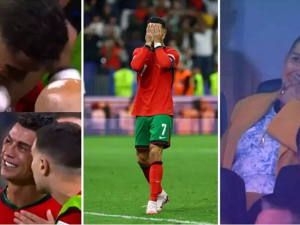 دموع رونالدو ووالدته في يورو 2024 دموع رونالدو ووالدته في يورو 2024