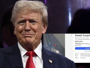 بيع شحمة أذن ترامب المقطوعة بـ130 ألف دولار بيع شحمة أذن ترامب المقطوعة بـ130 ألف دولار