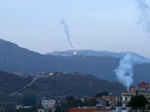 غارة جوية على بلدة حولا في جنوب لبنان،
