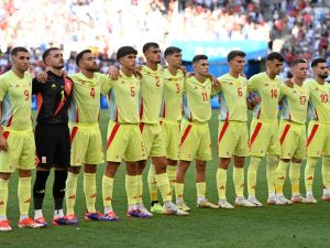 منتخب إسبانيا الأولمبي (Photo by Sylvain THOMAS / AFP)