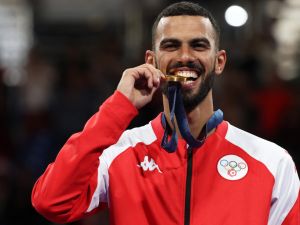 فراس القطوسي (Photo by David GRAY / AFP)