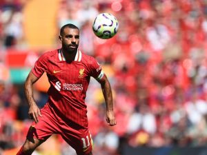 محمد صلاح (Photo by Peter POWELL / AFP)