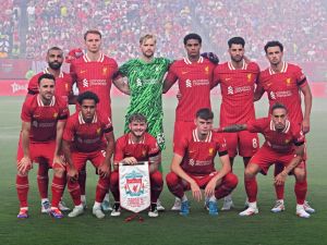 فريق ليفربول (Photo by Drew Hallowell / GETTY IMAGES NORTH AMERICA / Getty Images via AFP)