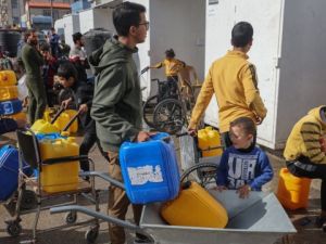 دير البلح - أونروا - نقص مياه