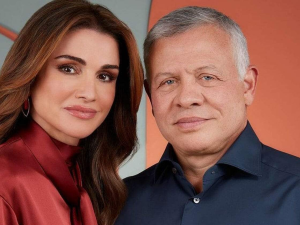 الملكة رانيا والملك عبدالله