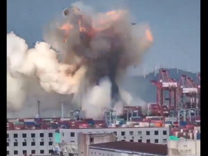 Massive blast in China's port