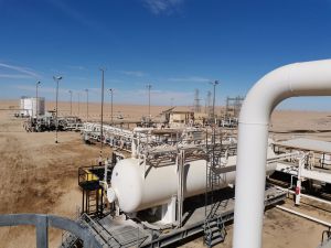 oil station in some oil fields in Libya