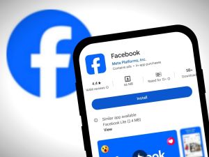 Facebook logo goes all black, is it a technical issue?
