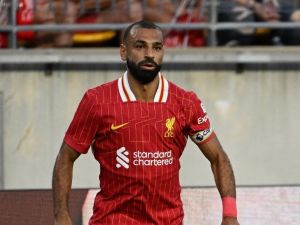 محمد صلاح (Photo by Justin Berl / GETTY IMAGES NORTH AMERICA / Getty Images via AFP) 