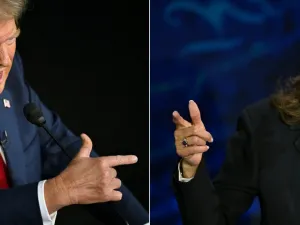 Donald Trump and Kamala Harris 