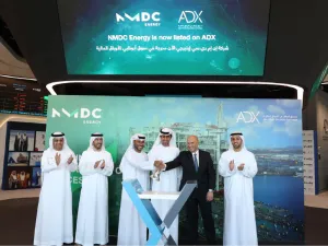 ADX announces the listing of NMDC Energy following NMDC Group's offering of 1.15 billion shares at Dh2.8 per share.