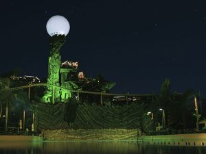 Yas Island lights up its iconic landmarks in Green to Commemorate the 94th Saudi National Day