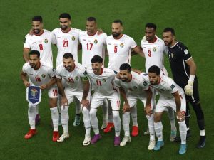 منتخب الأردن (Photo by KARIM JAAFAR / AFP)